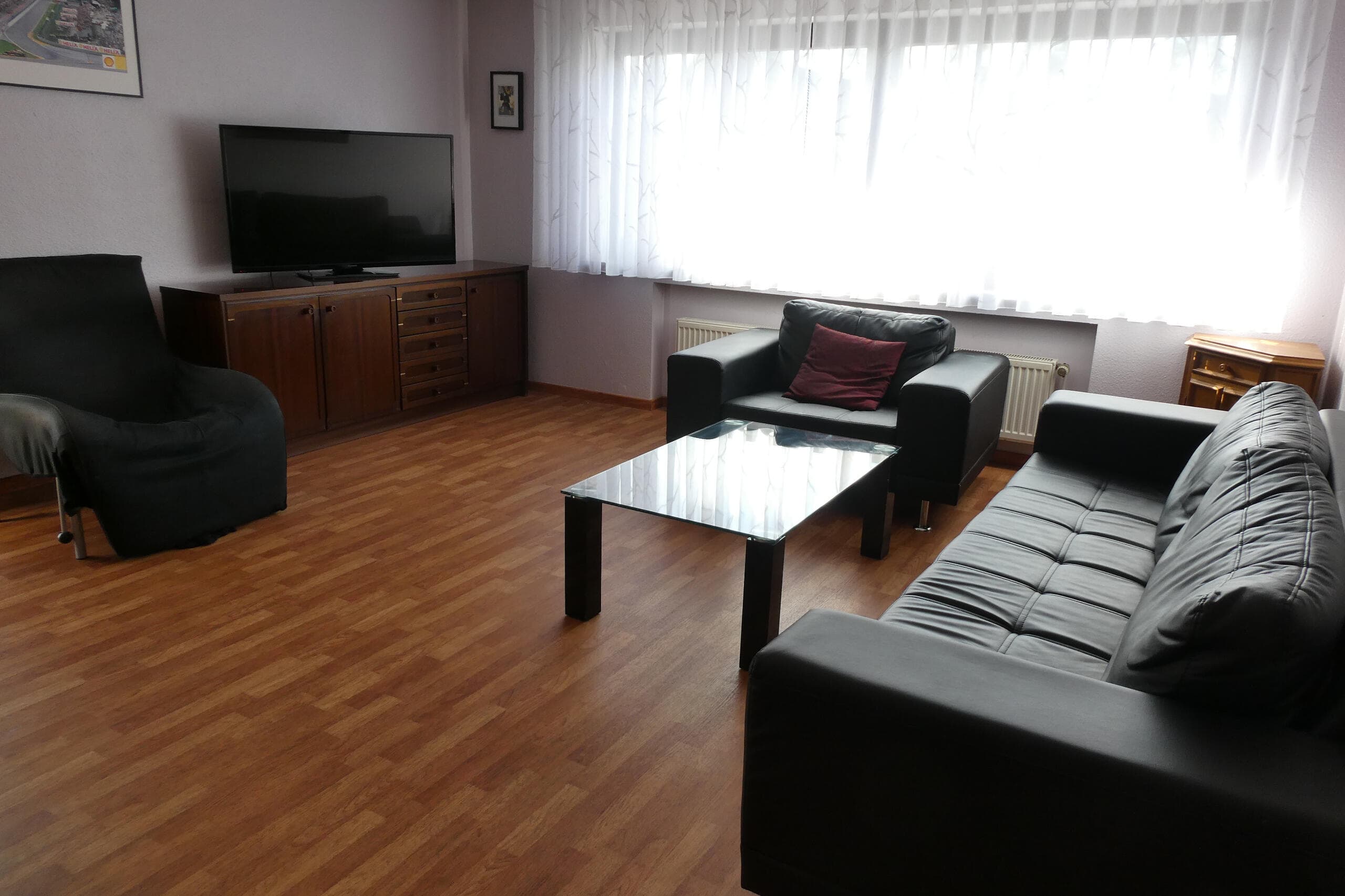 Wohnzimmer einer Monteurwohnung